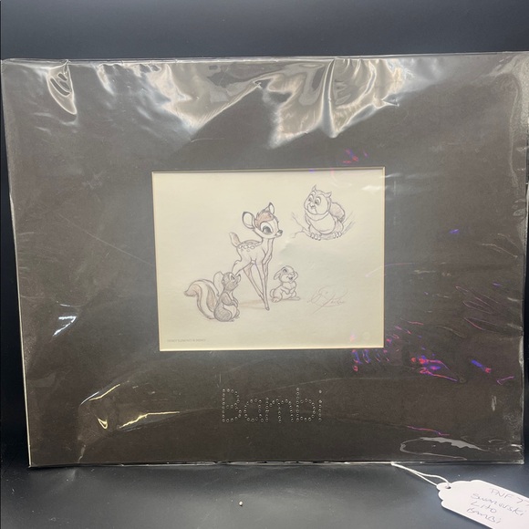 Disney Other - Disney Bambi and Friends Sketch in Black and White